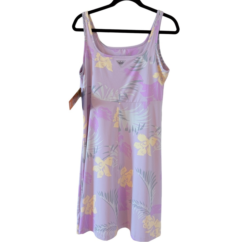 Columbia Women's Lilac Floral PFG Freezer™ III Dress LG NWT - Picture 5 of 7